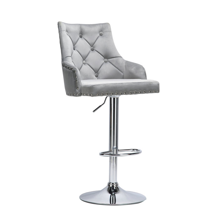 Rosdorf Park Tilford Swivel Adjustable Height Bar Stool & Reviews Wayfair